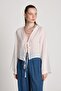 Alia Tie-Back Blouse White 29163 - 5