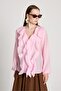 Esmee Ruffle Blouse Pink 29165 - 6