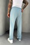 Baggy Loose Fit Lycra Men's Ribbed Blue Jogger Ke-5071 - 3