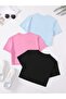 Women's 3-Pack Basic Crop T-Shirt - 2