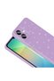 حافظة لهاتف Galaxy A06، غطاء فضي فاخر من القطن الفرعي مع حماية للكاميرا - أرجواني - 8