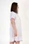 Women's Large Size Short Sleeve Gray Nightgown C2T0N0O203 - 3