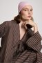 Darrell Striped Tie-Up Shirt/Pants Set Brown