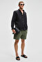 Perttu Men's 100% Cotton Slim Fit Slim Fit Buttoned Collar Linen Look Flared Black Shirt - 6