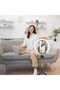 Ring Light 6″ Selfie Stick, Bluetooth Remote Control, Foldable Legs - Black - 2