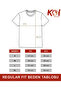 Basic Unprinted Plain Model / Women's Blue Color T-Shirt - 5