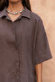 Baron Soft Brown Linen Shirt Pants Set - 8
