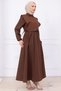 Bolero Elastic Waist Dress Brown Hm2756 - 3
