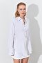 Women's Natural Oversize Linen Shirt - 2