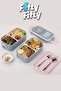1200 ml Two Layers Four Compartments Stainless Steel Lunch Box New Generation Lunch Box - with Sauce Bowl Model - - 7