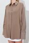 Women's Soil Oversize Linen Shirt - 5