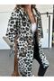 Robin Women's Hooded Bag Pocket Unlined Light Stamp Oversize Coat - 6