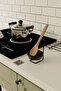 Black Metal Spoon Ladle Holder – Countertop Spoon Organizer Stainless Steel & Plastic - 2
