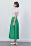 Wola Poplin Balloon Skirt Bermuda Green - 4