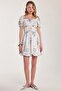 Women's Standard Fit Regular Cut U Neck Mini Dress