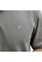 Zipper Detailed Polo Collar Gray Men's T-Shirt-12279177 - 4