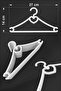 Children's Clothes Hanger Baby Hanger Heart Hanger 24 Pieces - 2