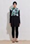 Patterned Lycra 2-Piece Zippered Hijab Swimsuit Set - 5