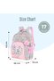 17" School Bag Set of 3 w/ 4 Wheel Trolley, Pencil Pouch - Love Pink - 7