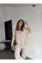 Women's Hooded Pocket Modal Textured Double Suit - 7