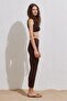 Hijab Swimsuit Tube Leg Pants Brown - 5