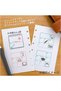 No Kao 0409-005 Stationery Clock, Notebook, Fountain Pen, Ink 4-Piece Wooden Stamp Set - 2