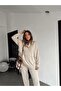 Women's Hooded Pocket Modal Textured Double Suit - 5