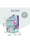17" School Bag Set of 4 w/ 4 Wheel Trolley, Lunch Bag and Pencil Pouch - Love Green - 8
