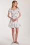 Women's Standard Fit Regular Cut U Neck Mini Dress - 4