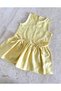Female Child Bow Detail Woven Cotton Poplin Fabric Dress Holiday - 2
