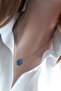 Color changing fatma ana eli feel stone necklace with steel chain bbk36 - 3