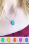 Color changing fatma ana eli feel stone necklace with steel chain bbk36 - 6