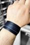 Buckle Men's Leather Bracelet Wide Belt Model adb13 - 5
