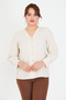 V-Neck Long Sleeve Stylish and Modern Design Shirt - 2