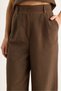 Women's Brown High Waist Pants and Vest Bottom-Top Set 9257 60281047 - 6