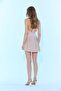 SS6043 Tie-Detail Halter Neck Pleated Mini Dress - 5