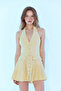 Ss6057 Halter Mini Pleated Dress - 2