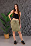 Mini Skirt with Stylish Design Accessories and Pocket - 4
