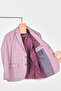 Girino Men's Light Burgundy Plaid Poliviskon Fabric Sports Blazer Jacket (Large Size-Oversize)