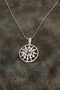 7 Chakra Stone Pendant with Sun Motif 236-C5 - 3