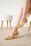 Marte Pointed Toe Heel Detailed Heeled Shoes - 4