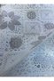 Meiwa Transparent Overlay Lace Embroidery Daffodil Flower Motif Thick Luxury Pvc Oilcloth Table Cloth - 3