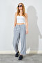 Kermersiz Double Pleated Polyviscon Trousers - Gray |   Ek100661687 - 2