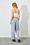 Kermersiz Double Pleated Polyviscon Trousers - Gray |   Ek100661687 - 5