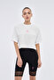 Kadın Oversize Crop Tişört