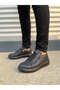 Jy155 Warrior Lace-Up and Zipper Skin Men's Casual Sneaker Shoes Cst - Black - 2