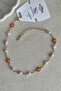 Caprea Brass 22 Cm+ 5 cm Red Floral Anklet Tarnish-Free Women's Colorful Anklet - 4