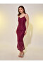Embellished Sleeveless Side Ruched Sheath Midi Dress - 2