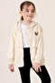 Girl's Combed Cotton Lined Hooded Seasonal Raincoat with Pockets - 2