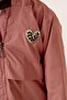 Girl's Combed Cotton Lined Hooded Seasonal Raincoat with Pockets - 4